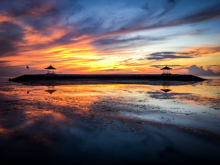 Sanur Beach Sunrise in Bali