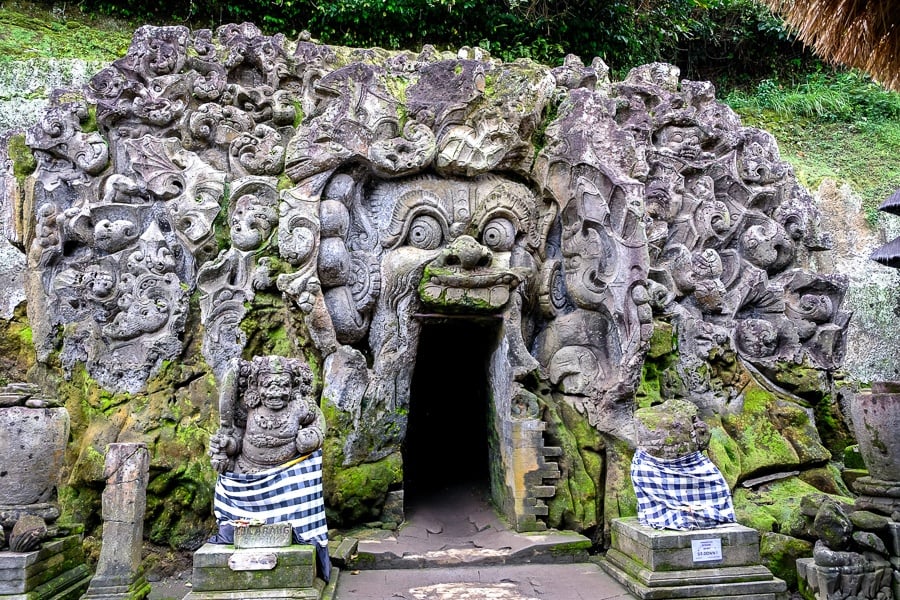 Goa Gajah cave temple in Ubud, Bali