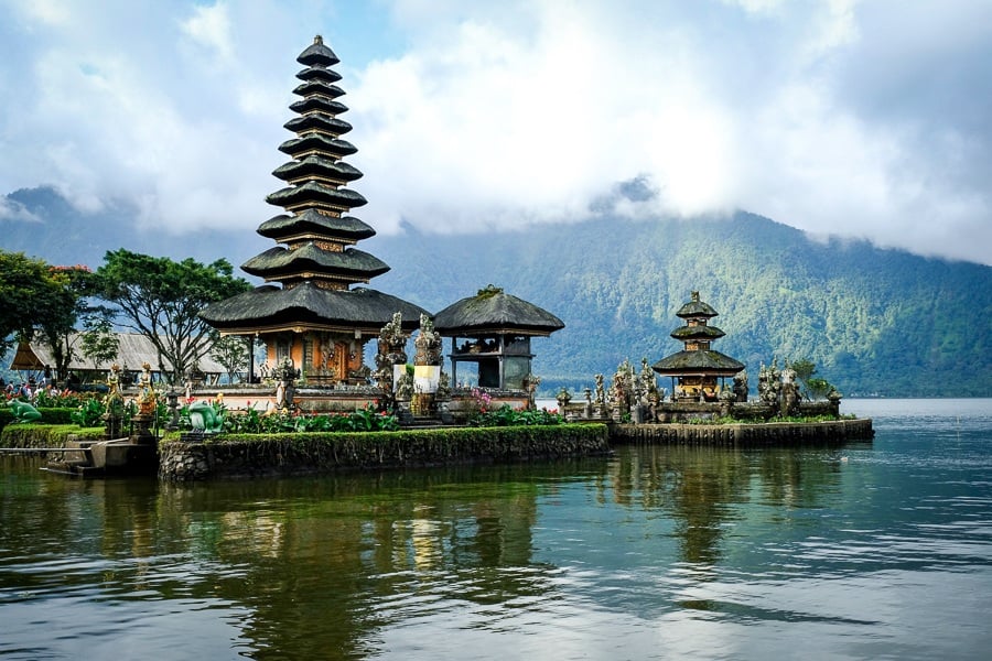 Ulun Danu Beratan Lake Temple in Bedugul, Bali