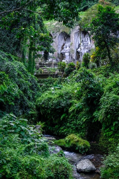 Pakerisan River at Gunung Kawi in Bali