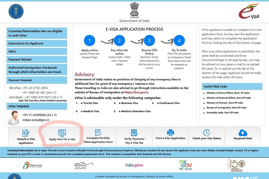 India eVisa application guide and steps