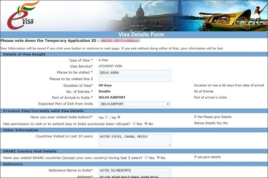 India eVisa application guide and steps on page 4