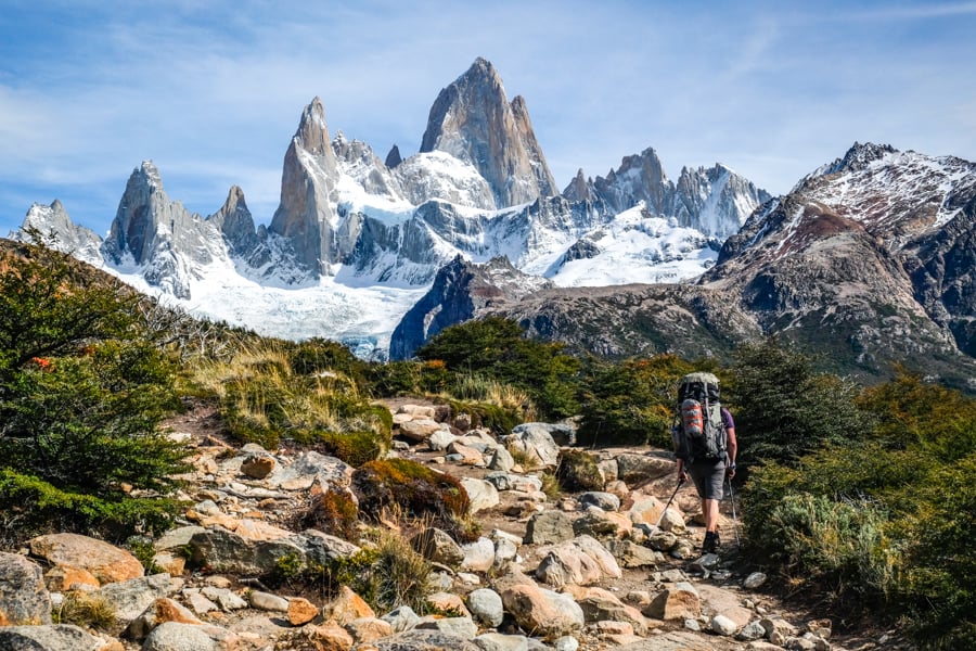 Mount Fitz Roy Patagonia Laguna De Los Tres Hike El Chalten Argentina