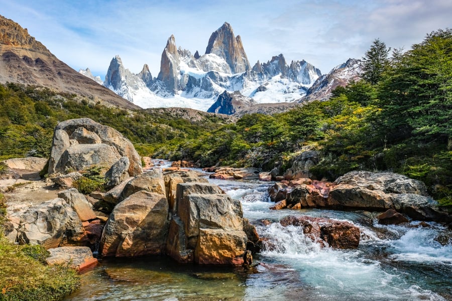 Mount Fitz Roy Patagonia Laguna De Los Tres Hike El Chalten Argentina