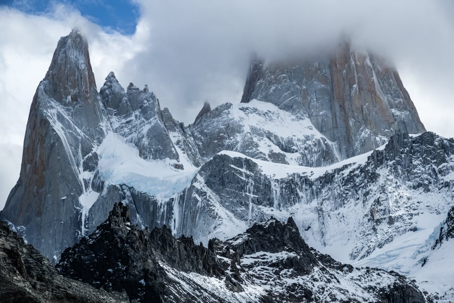 Mount Fitz Roy Patagonia Laguna De Los Tres Hike El Chalten Argentina