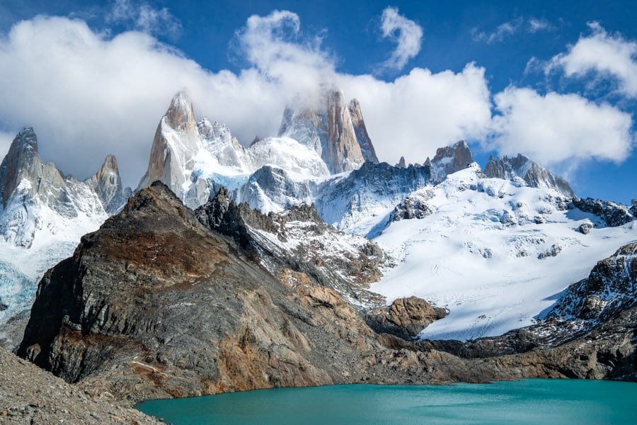 Mount Fitz Roy Patagonia Laguna De Los Tres Hike El Chalten Argentina