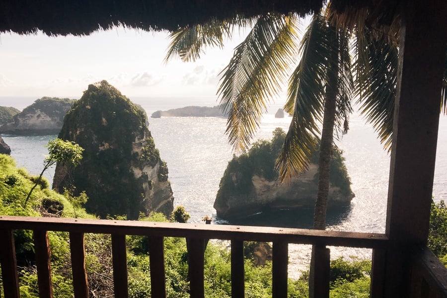 Inside view from the Rumah Pohon Molenteng