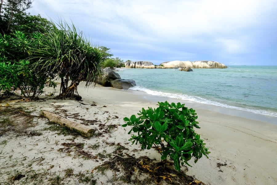 Pantai Penyabong Beach in Belitung