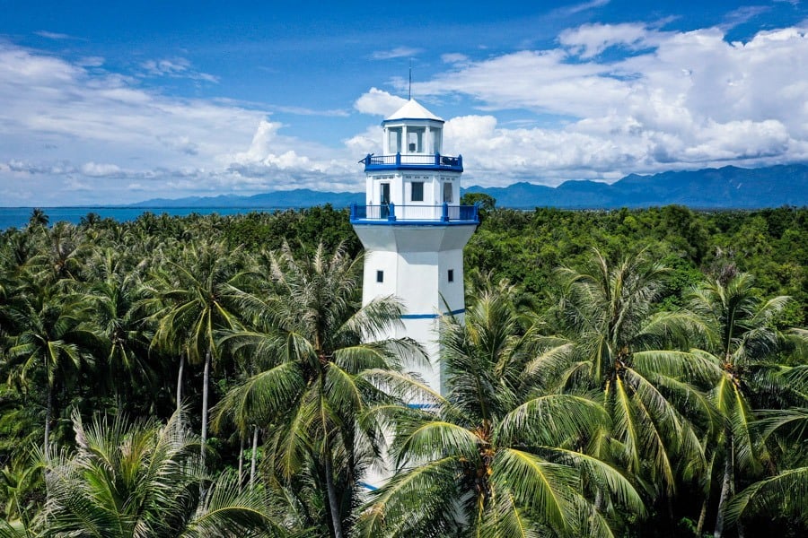 Pulau Karang Barus Sumatra Indonesia Lighthouse Drone Picture