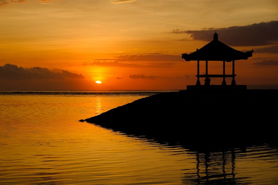 Sanur Beach Sunrise in Bali