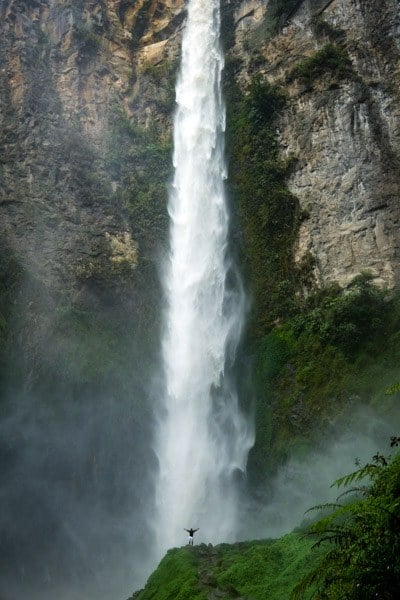 Sipiso Piso Waterfall In Berastagi Sumatra Indonesia