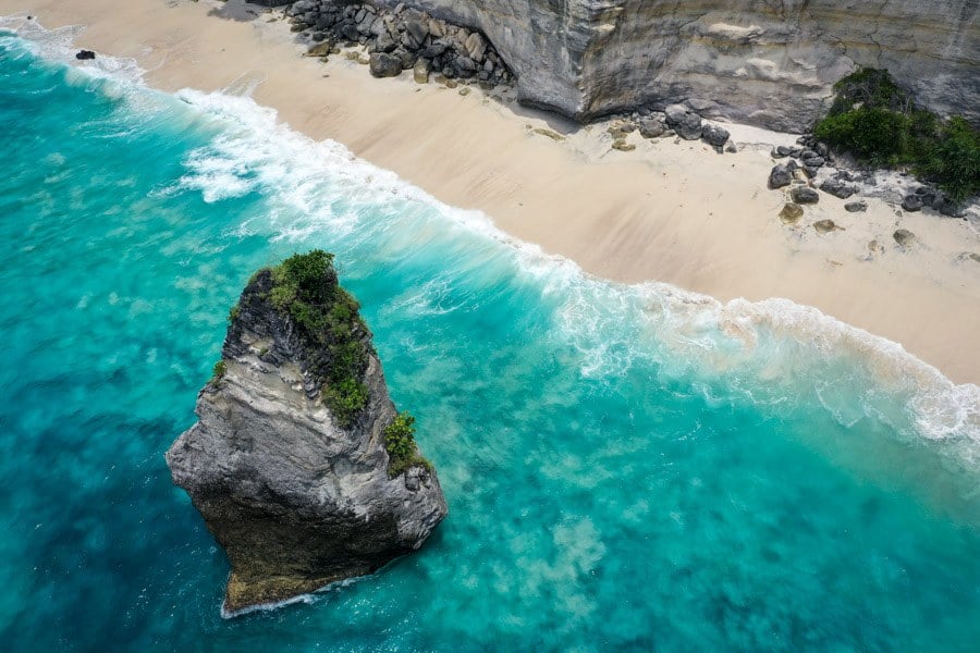 Suwehan Beach Nusa Penida Bali Drone Picture