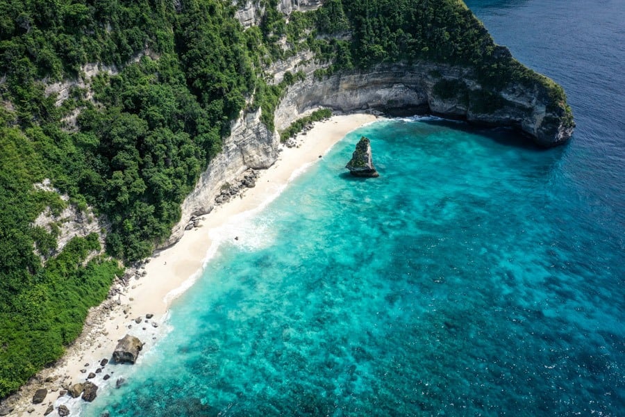 Suwehan Beach Nusa Penida Bali Drone Picture