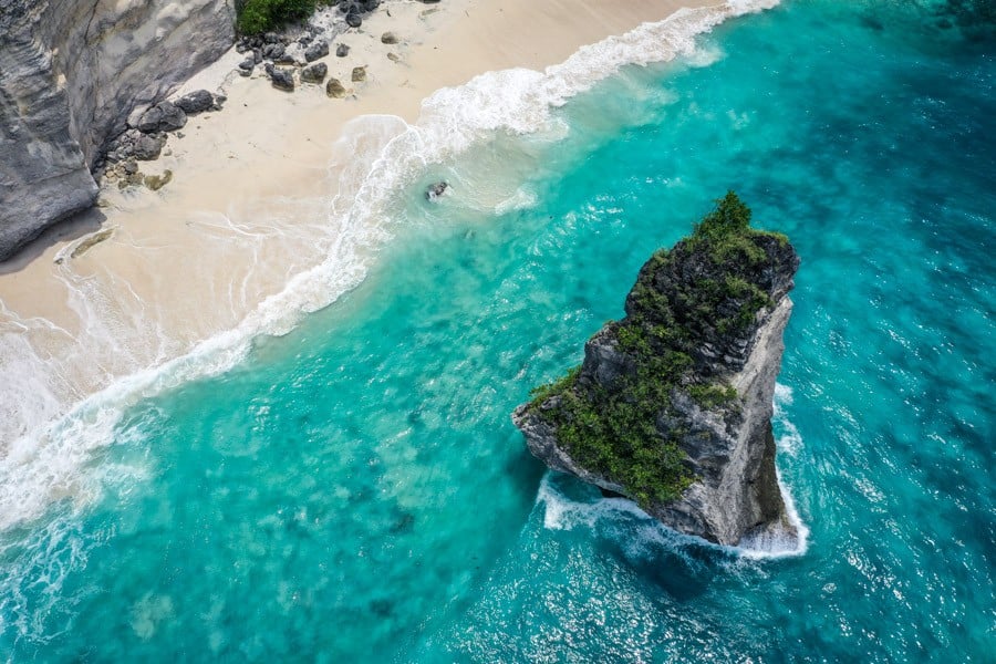 Suwehan Beach Nusa Penida Bali Drone Picture