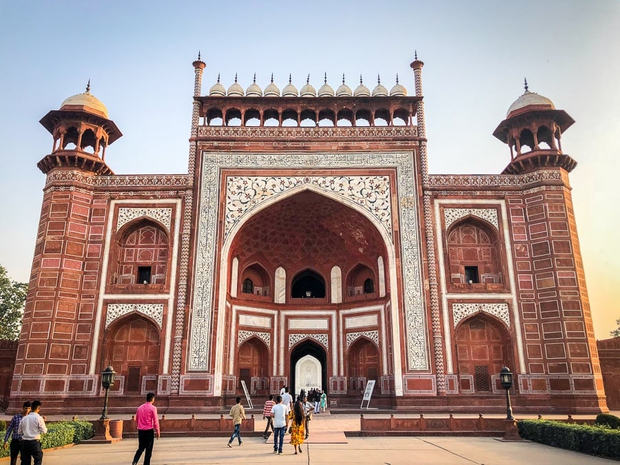 Great Gate at the Taj Mahal in Agra, India