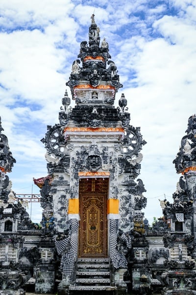 Temple doorway at Pura Paluang in Nusa Penida, Bali