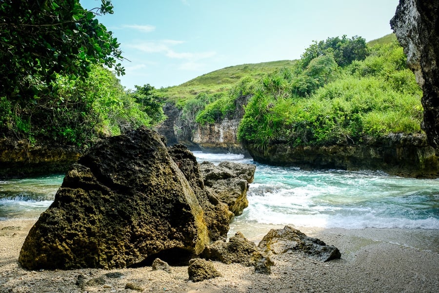 Lumangan Beach in Nusa Penida, Bali