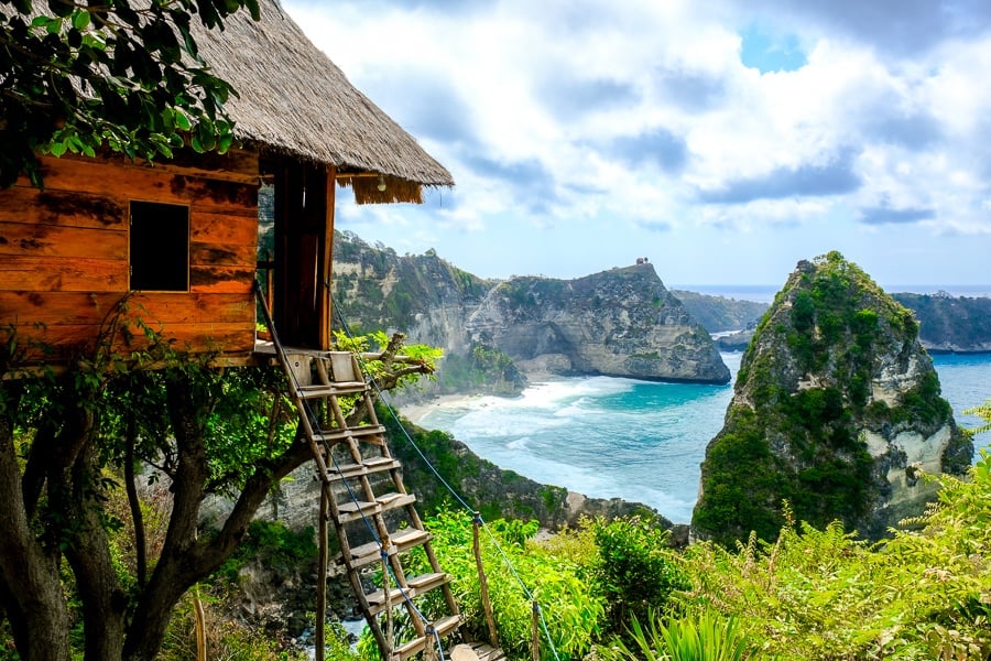 Nusa Penida treehouse at Rumah Pohon Molenteng in Nusa Penida, Bali