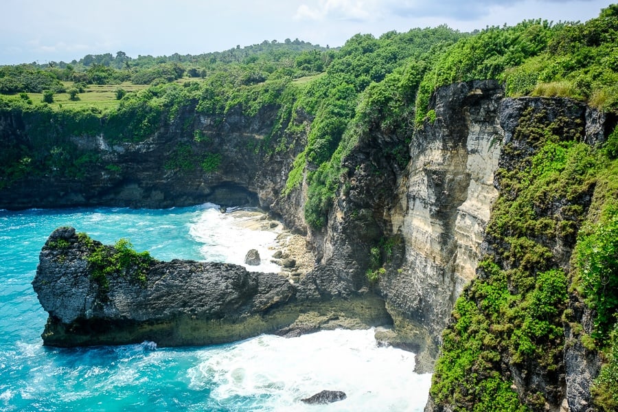 Korawa Beach viewpoint in Nusa Penida Bali