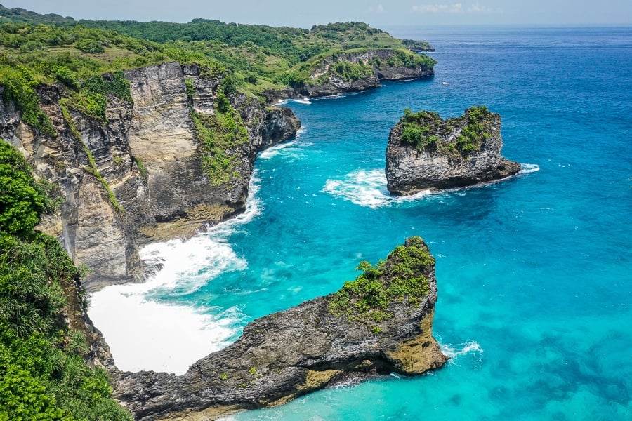 Korawa Beach viewpoint in Nusa Penida Bali