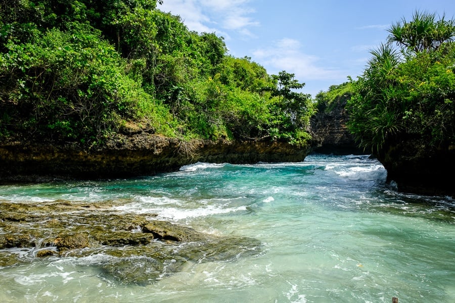 Lumangan Beach in Nusa Penida Bali