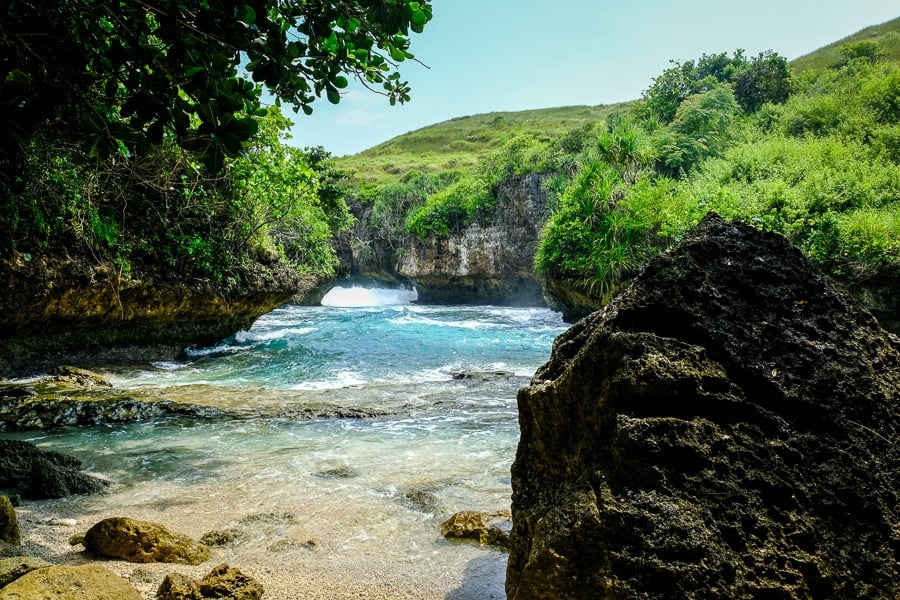 Lumangan Beach in Nusa Penida Bali